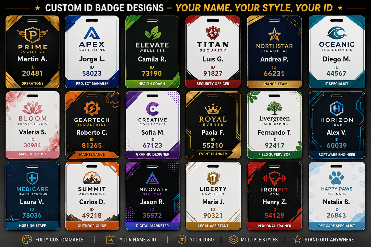CUSTOM LOCKER or ID STICKERS — MADE JUST FOR YOU! 🔥